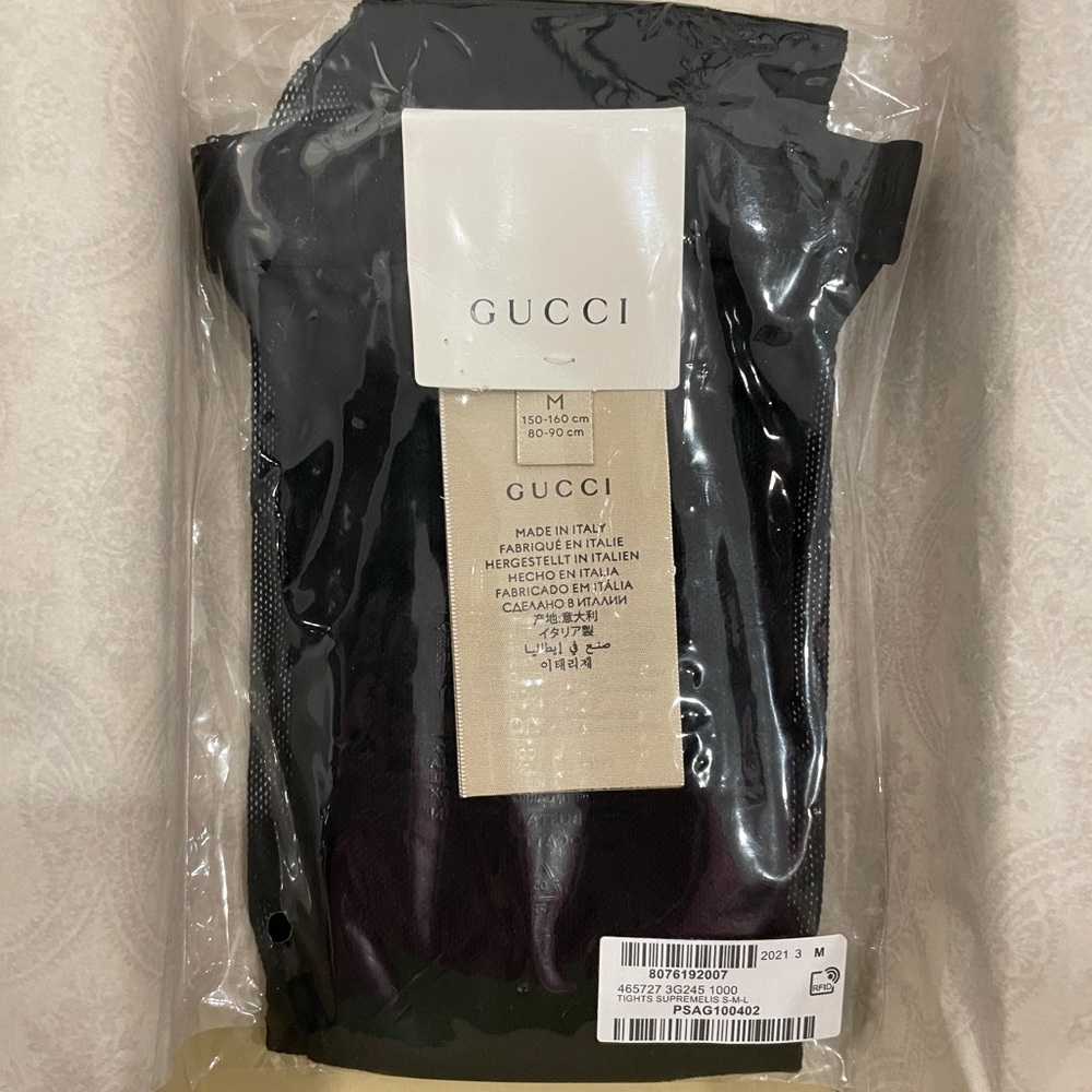 Gucci monogram tights size M
